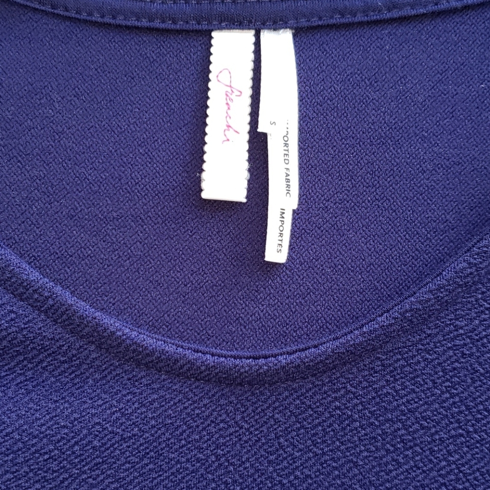 Frenchi S Navy Fit & Flare Dress - Picture 2 of 4